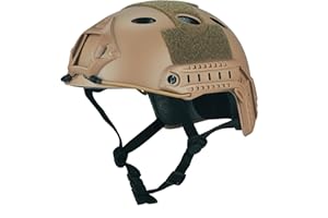 Guayma Airsoft Tactical Helemt PJ Type Paintball Fast Bump Helemts for Men/Teen,Tan