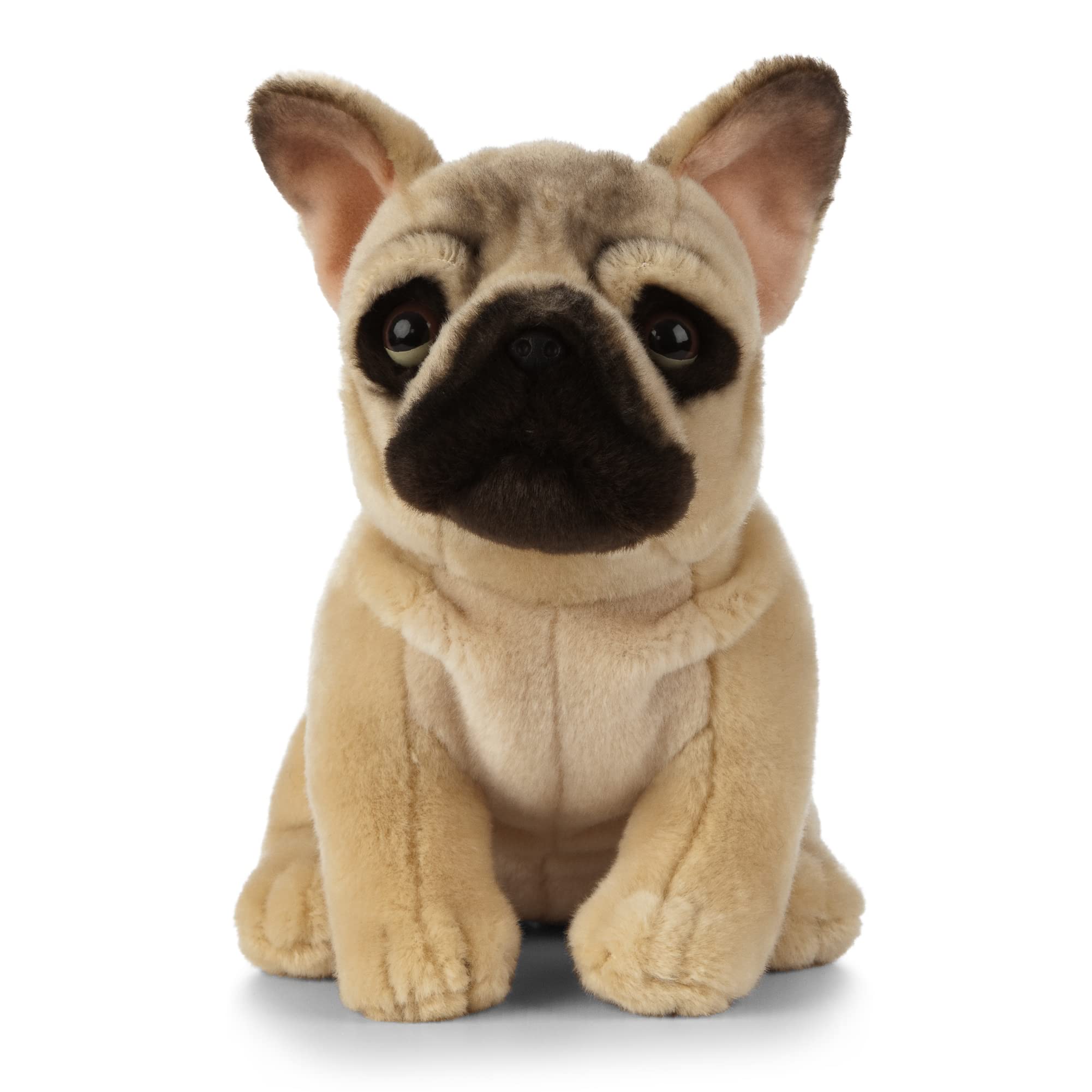 Living Nature French Bulldog, Realistic Soft Cuddly Sitting French Bulldog Toy, 21cm — image 1
