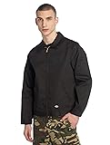 Dickies mens Unlined Eisenhower Jacket, Black, Large