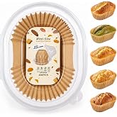 150 Pcs Mini Loaf Pan Liners Compatible with Wilton Mini Loaf Pan | 3.08"x1.97"x1.57" Non-Stick Disposable Parchment Baking Paper Cupcake Liners for Banana Bread, Brownie, Muffin