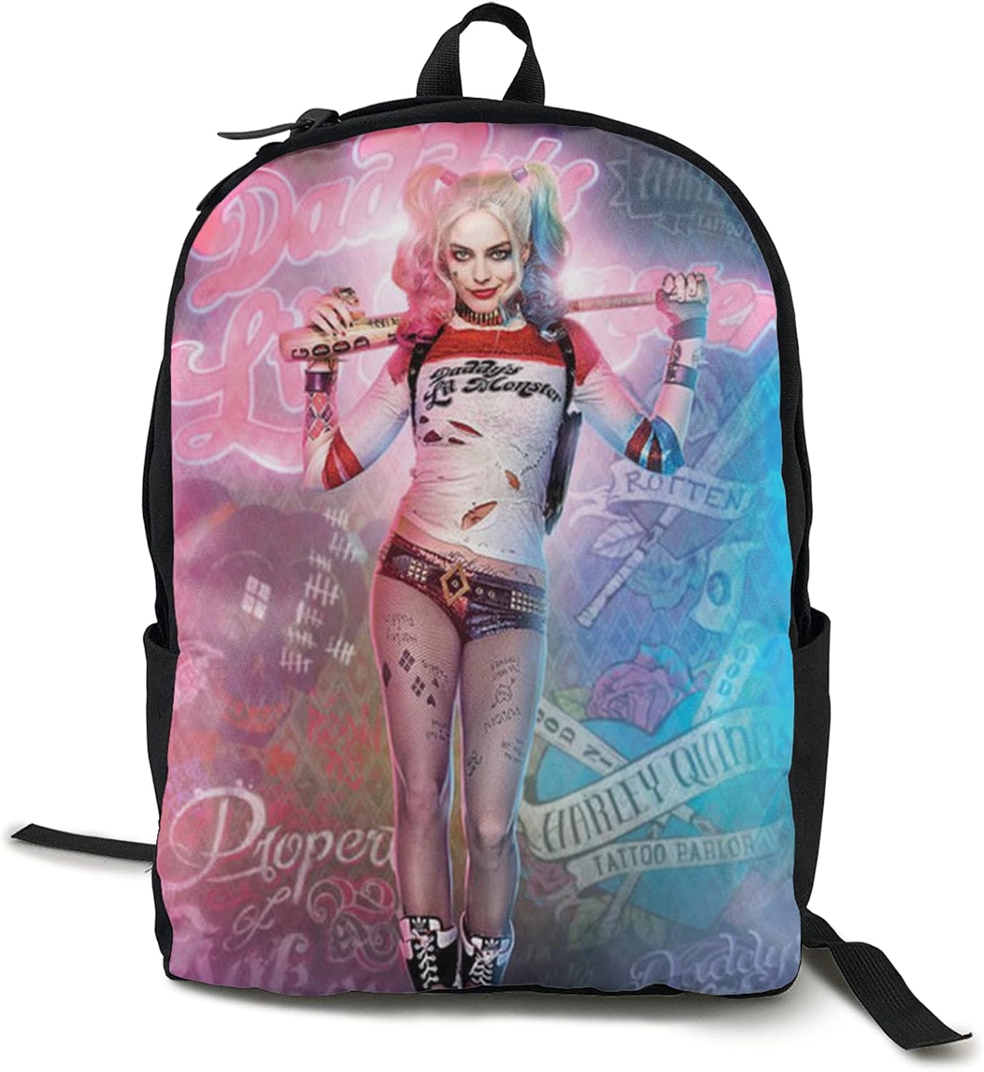 HarleyQuinn Classic DoubleShoulder Casual Backpack, Stylish And