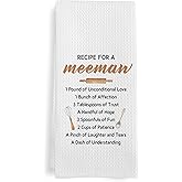 GWFSJYU Meemaw Gifts Kitchen Towels, Meemaw Recipe Dish Towels and Dishcloth, Grandma Gift for Mothers Day, Nana Dish Tea Towel, Grandma Decorative Hand Towel for Kitchen, 16x24 Inch