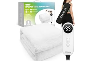 Massage Table Warmer Heating Pad Massage Bed Warmer Pad with 9 Hours Timer, 9 Heat Settings, Overheat Protection for Massage 