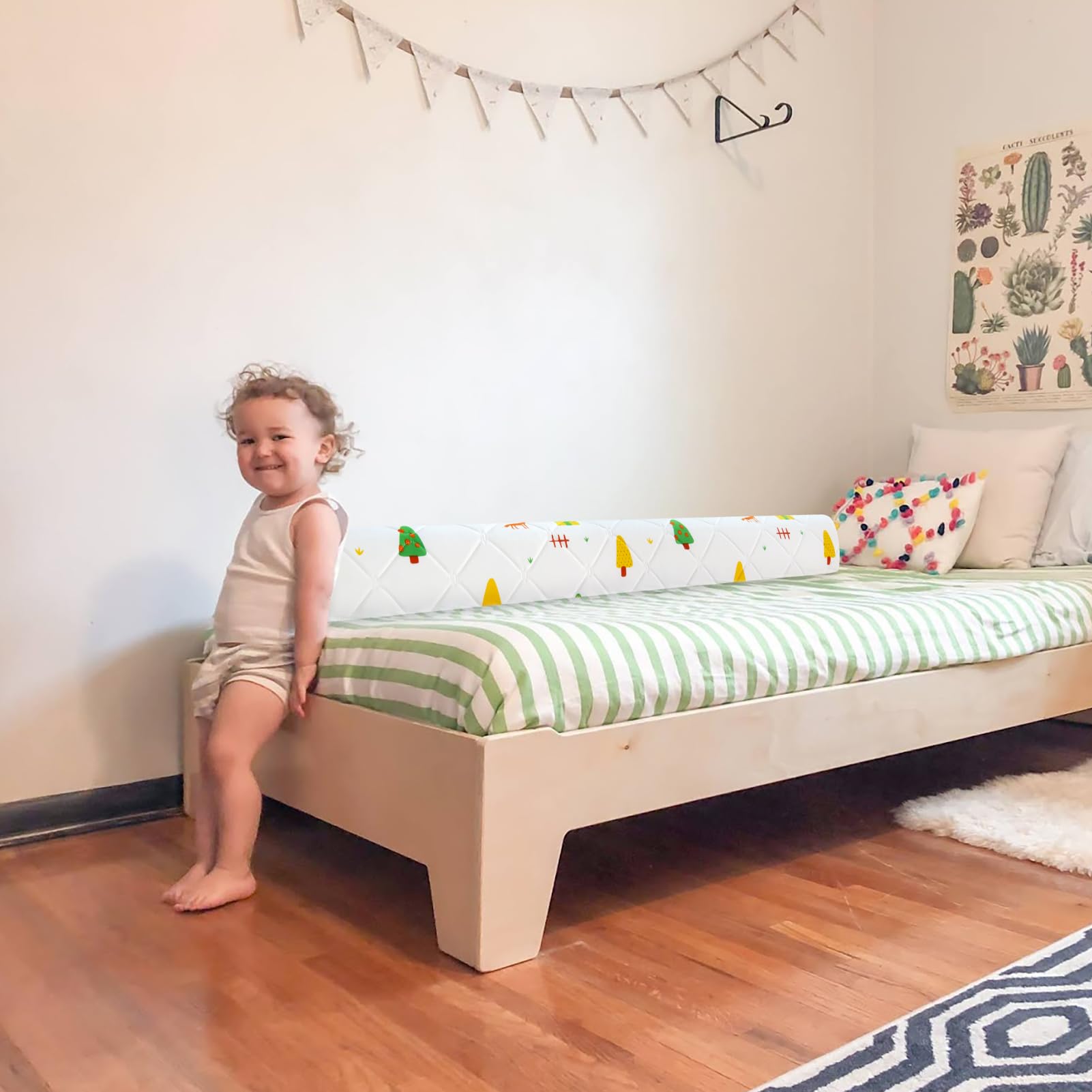 1-Pack Premium Foam Bed Bumpers for