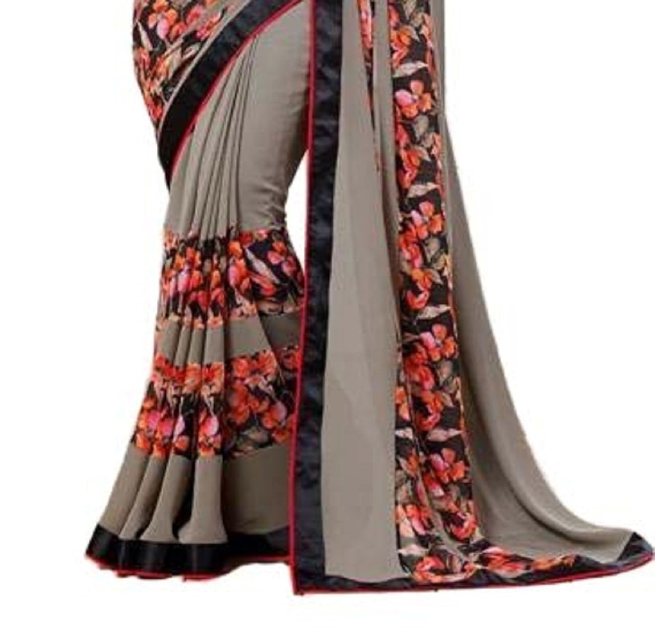 hinayat fashion women's chiffon saree(nht01sri276_grey_free size)