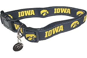 PRO SPORT BRAND College Pet Dog Collars (Small, Iowa)