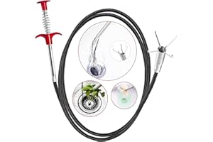 SHUOGUO Drain Snake,61 inch Flexible Grabber Claw Pick Up Reacher Tool,Drain Clog Remover - Gutter Cleaning Tools for Home Sink, Bathroom Tub,Drain, Toilet, Tight Spaces