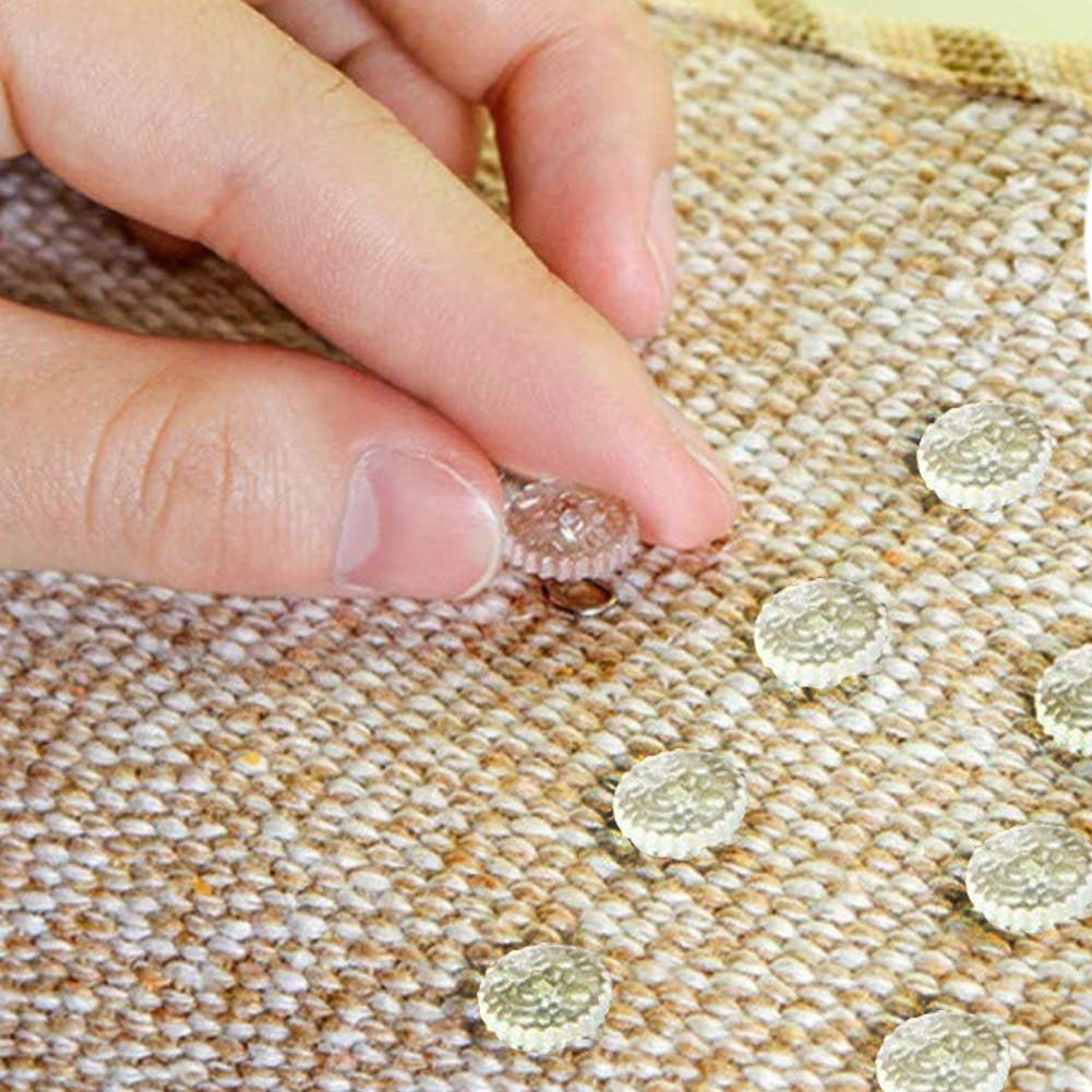 ReNext Fabric Twisty Pins with Clear Heads for Upholstery, Bedskirts, Slip Covers, and Other Materials - Sewing Supplies Essential - 100 Pack
