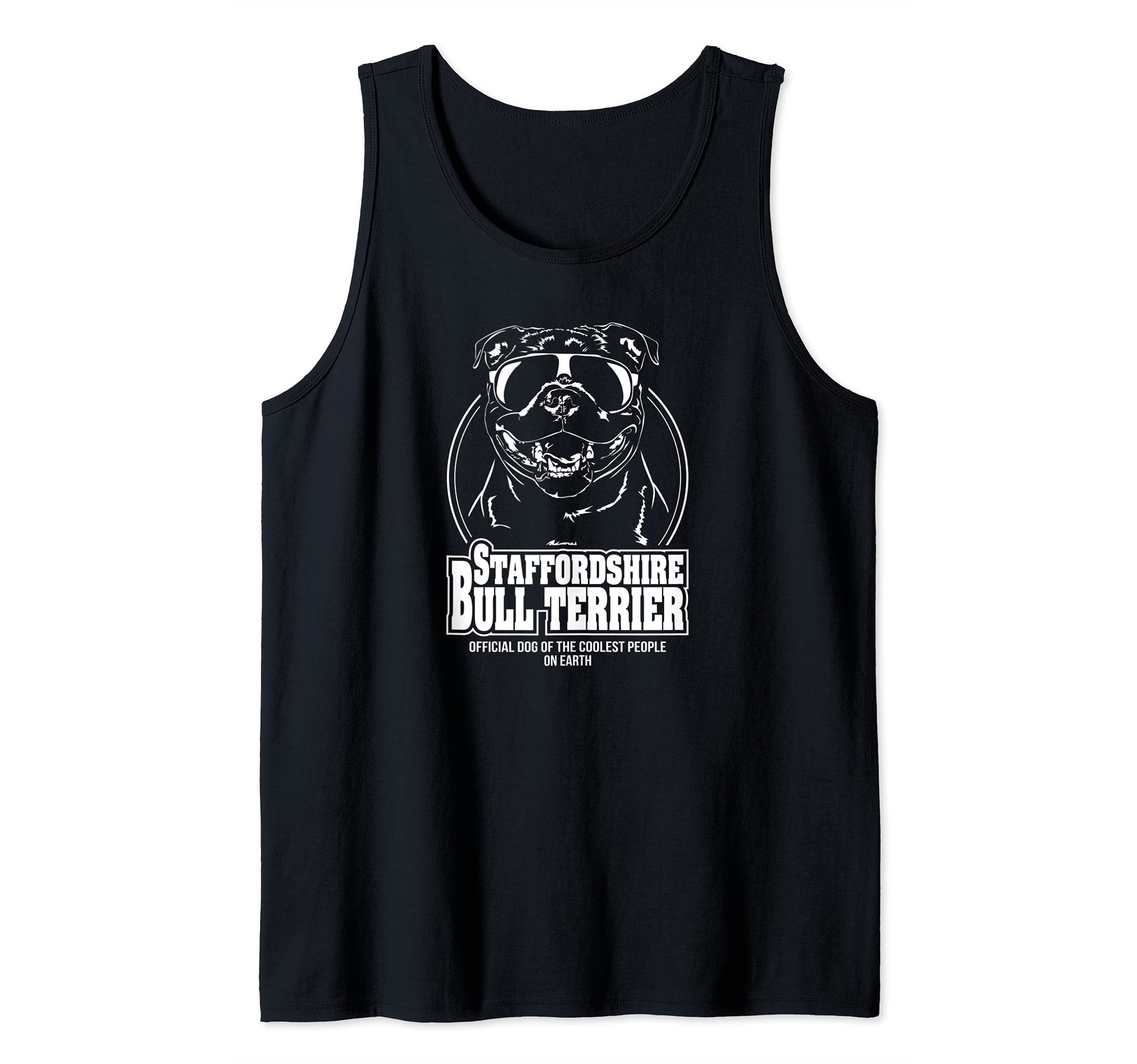 Funny Staffordshire Bull Terrier coolest people dog saying Tank Top