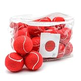 Magicorange 12-Pack Tennis Balls – Dog Toy Balls With Mesh Bag, Bright Colors, Natural Rubber, Great For Fetch & Training