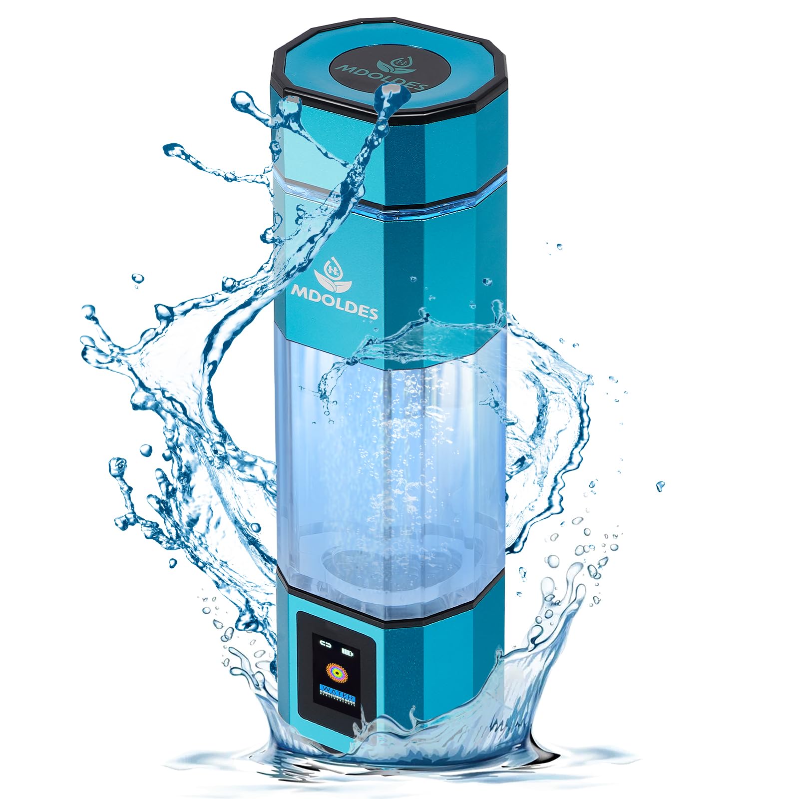 Photo 1 of **FOR PARTS/ NO-FUNCTIONAL*** Hydrogen Water Bottle -Mdoldes- Concentration up to 4.0+PPM-SPE and PEM Technology Hydrogen Water Bottle,Certified H2 Generator?H2 Half-Life: 80 Minutes?Blood Sugar lowering, 10.15 oz (Light Blue)