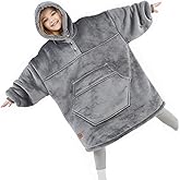 Degrees of Comfort Wearable Blanket Hoodie for Adults Women & Men - Cozy Warm, One Size Fits All