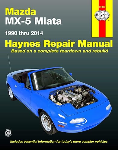Download Haynes Mazda MX-5 Miata 1990 Thru 2014 Repair Manual: Does Not Include Information Specific to Turbocharged Models PDF