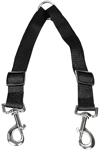 STGOOD No Tangle Dog Leash Coupler, Dual Double Dog Adjustable