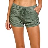 Unionbay Womens Drawcord Pull-on Soft Sateen Short