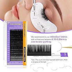 NAGARAKU Eyelash Extensions Individual Lashes
