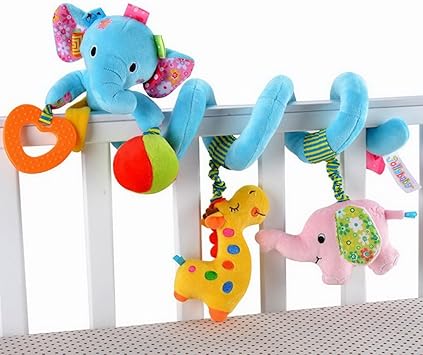Spirale D Activite Jouet Bebe Jouet D Eveil Peluche Pour Poussette Lit Elephant Bleu Amazon It Giochi E Giocattoli