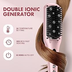 Enhanced Hair Straightener Heat Brush by