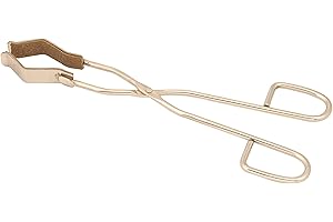 Eisco Labs Safety Flask Tongs - Stainless Steel, Cork Lined Jaws