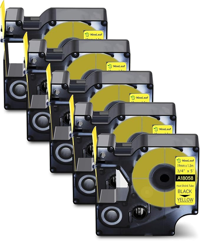 Amazon.com: Nineleaf 5 Pack Compatible for DYMO 18058 ...