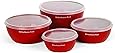KitchenAid Prep Bowls, Set of 4, Red