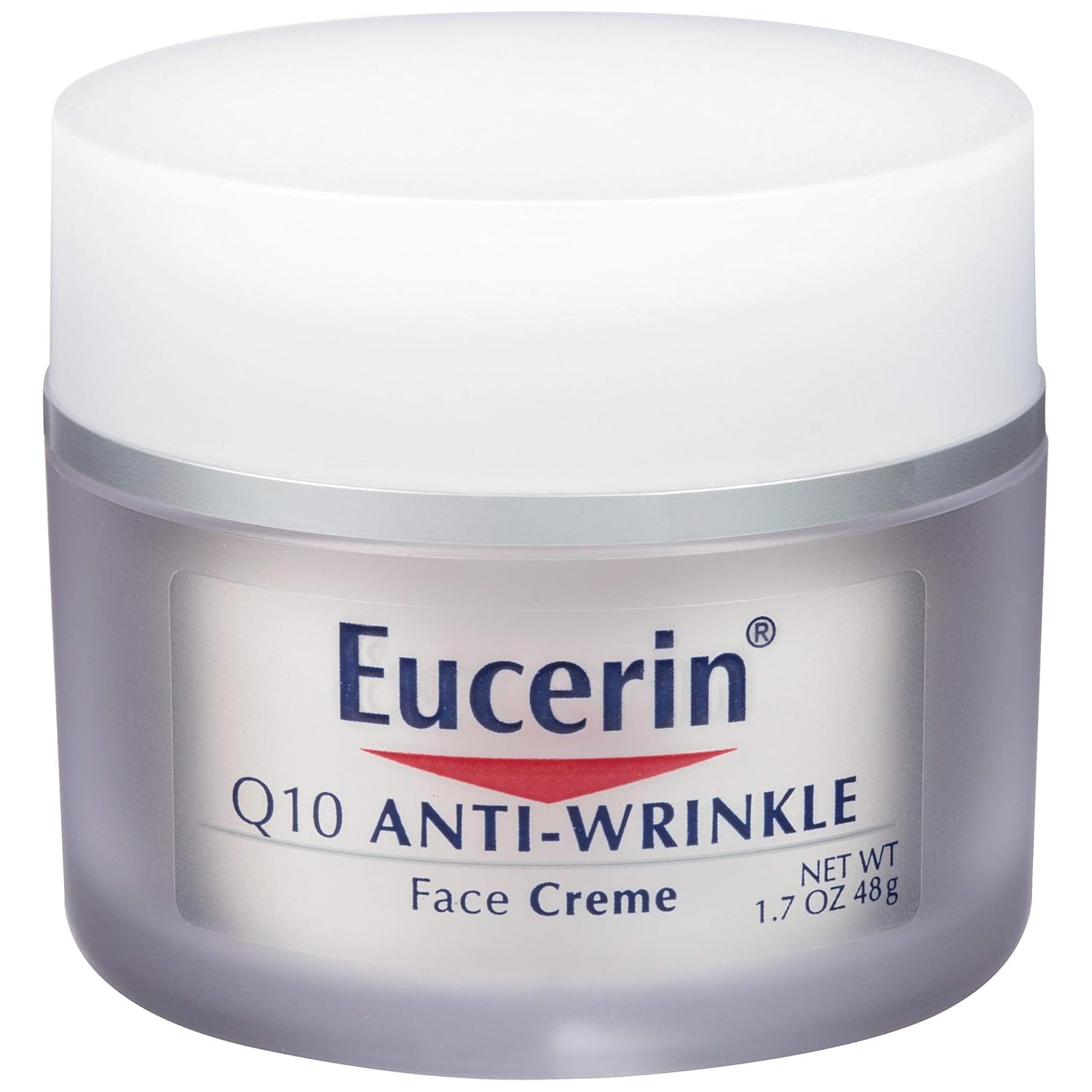 Eucerin Q10 Anti-Wrinkle Face Cream - Fragrance Free, Moisturizes for Softer Smoother Skin - 1.7 Ounce (Pack of 1): Beauty