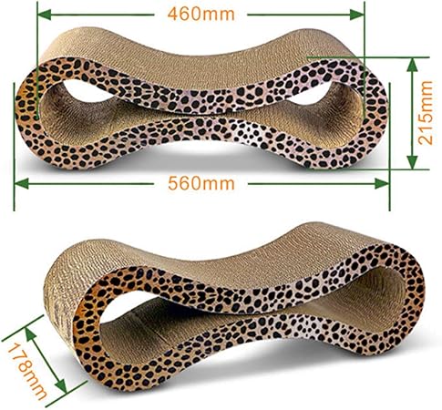 Ting Exceptional Cat Scratcher Lounge Post 32 X11 X11 Inches Cardboard Furniture Construction With Catnip None Leopard 8 Shape Cat Board Amazon Co Uk Kitchen Home