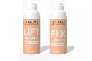 Lash Lift & Brow Lamination Perm & Setting Lotions 12ml Airless Pump High-Capacity for Salon or Home Use - MADE IN CANADA