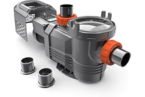 VARMINPOOL Variable Speed Pool Pump Inground, 2.5HP, 10567GPH High Flow Energy Efficient Pool Pump for Above Ground Pool, Programmable Timer, Rain Cover, 220V, Large Filter Basket