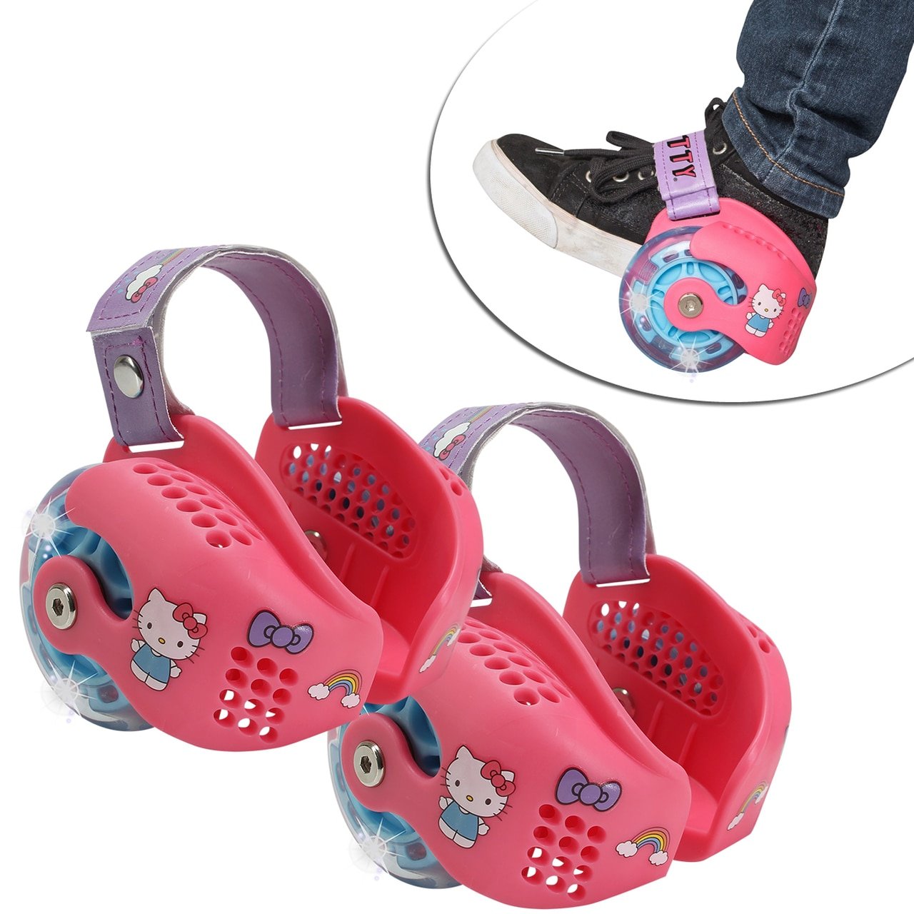 Inline & Roller Skating Playwheels Hello Kitty Heel Wheel Skates Toys