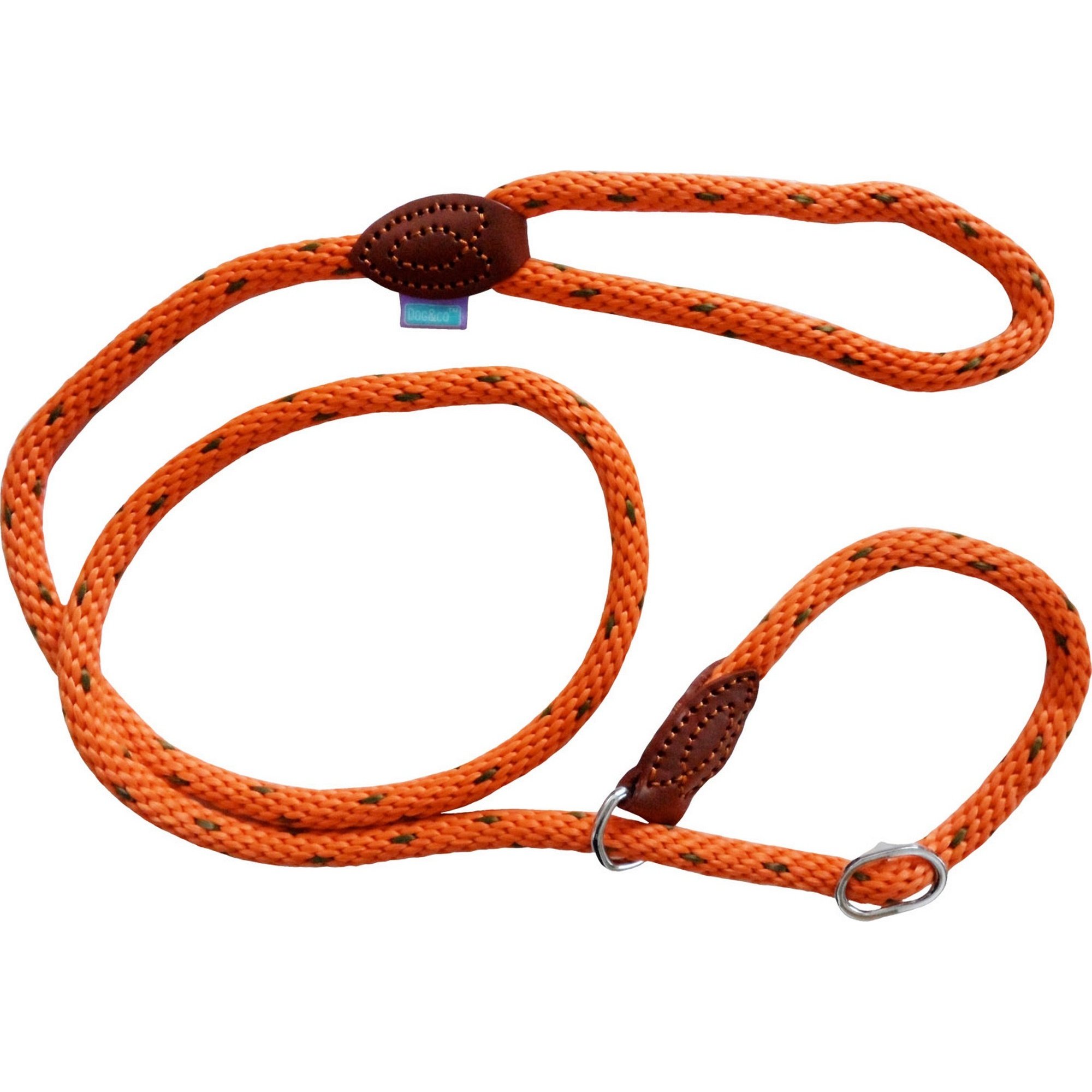 DOG & Co Supersoft Rope Slip Lead Orange 14mm X48, clear — image 1