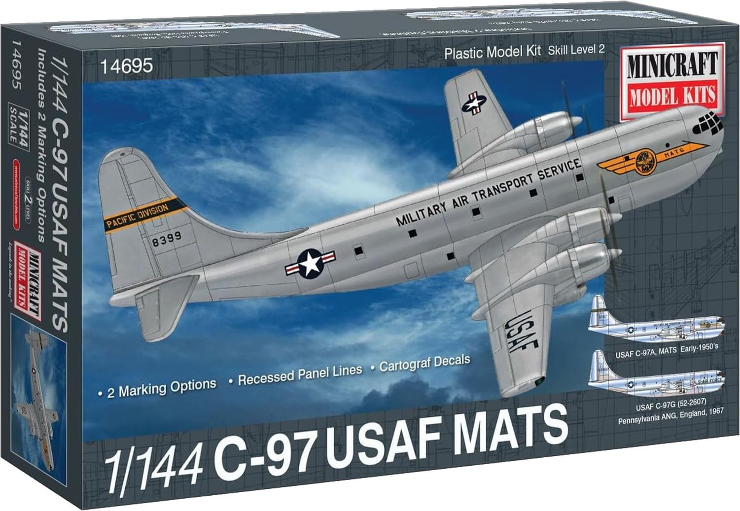 Minicraft Models 1:144 Scale C-97A/G U.S.A.F MATS Model Kit
