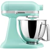 KitchenAid Artisan Mini, 3.5-Qt Tilt Head Stand Mixer, Ice Blue | 3.5 Quart Capacity for Smaller Batches, Add ingredients wit