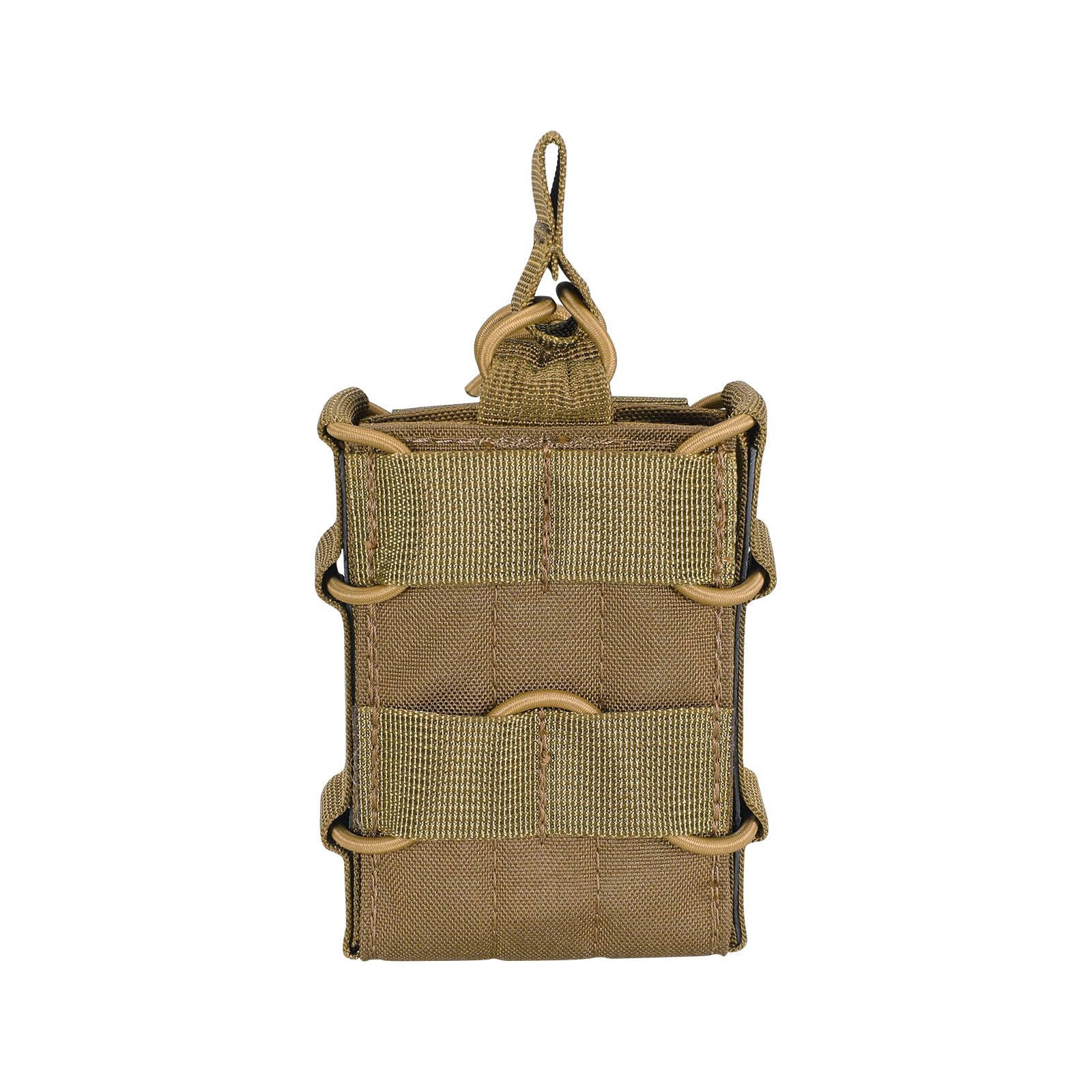 EXCELLENT ELITE SPANKER Tactical M4 Mag Pouch Molle Single/Double Mag Pouch for M4 M14 M16 AR15 G36 Magazine(Single,Coyote Brown)