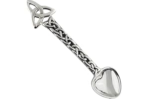 Sterling Silver Celtic Trinity Knot Triquetra Salt Spoon