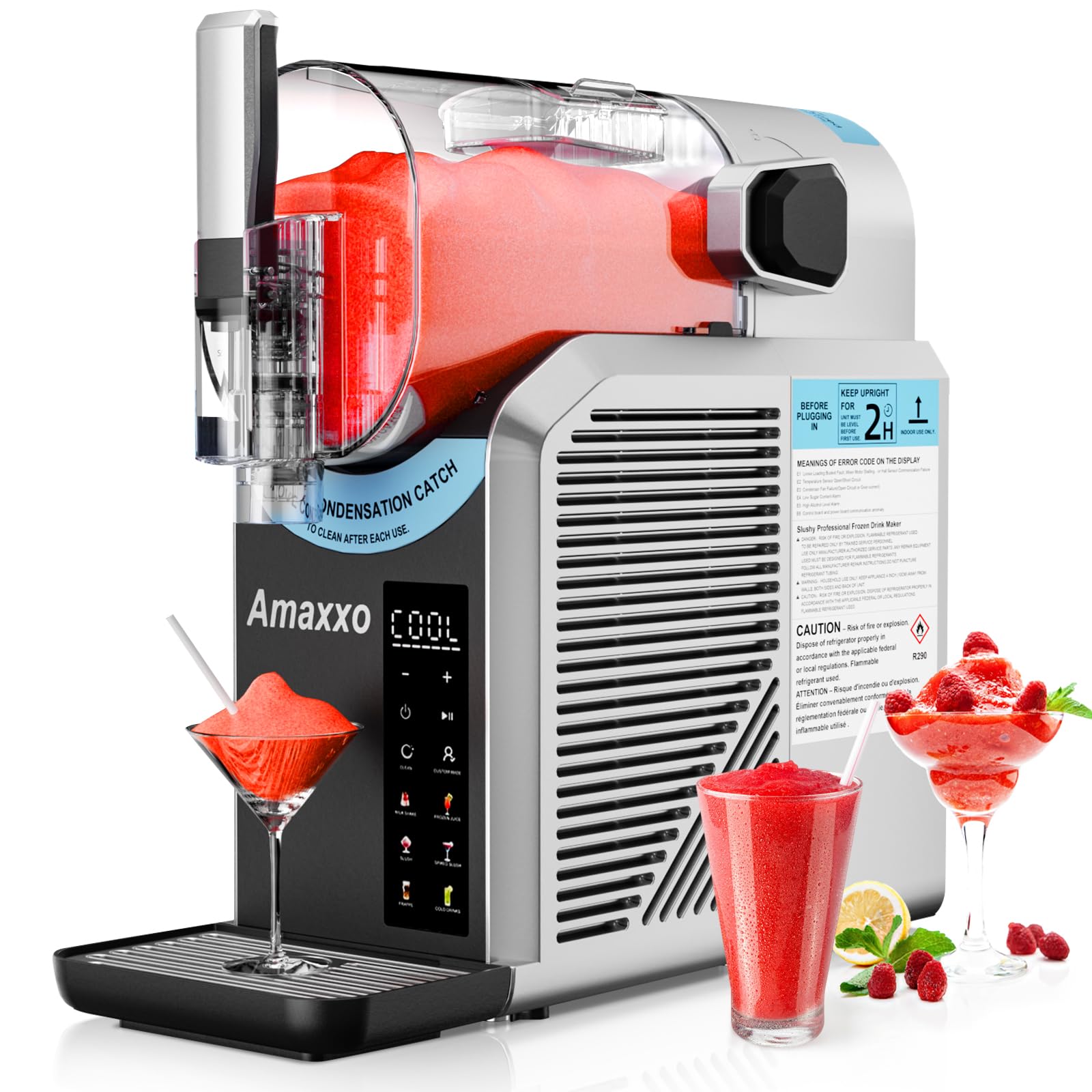 Photo 1 of **PARTS ONLY**Slushie Machine for Home 15-60Mins - 88oz Slushy Machine Maker No Ice Needed Self Cleaning, Frozen Drink Machine, 7 Preset Programs for Margarita, Frappés, Milkshakes, Soda, Fruit Juice Slushies