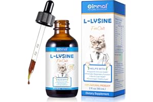 Lysine for Cats, L-Lysine Drops for Cats, Roast Chicken Flavor, 60ML