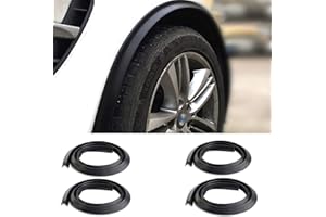 TuTuYa Fender Flares, 4.9Ft/1.5m Universal Car Wheel Fender Extension Moulding Flares Auto Tyre Eyebrow Trim Strip Stick Out 