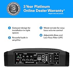 Planet Audio P10AWK Amplified Car Subwoofer - 1000