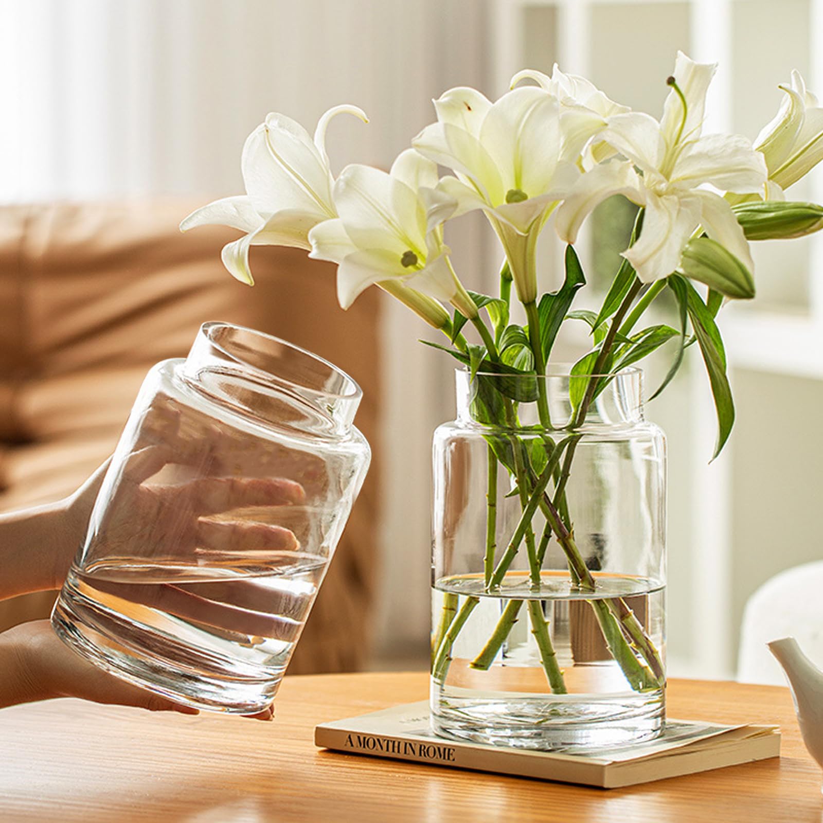 Clear Glass Vases Flower Vases for Centerpieces