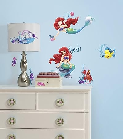 New The Little Mermaid Wall Decals Disney Princess Stickers Ariel