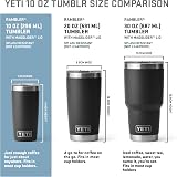 YETI Rambler 10 oz Tumbler with MagSlider Lid Stainless Steel Black view 4