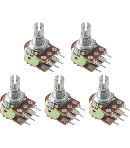 Set Di 5 Potenziometri RK097N B500K - Resistori Variabili A Film Di Carbonio Per Circuiti Elettronici - Foto 2