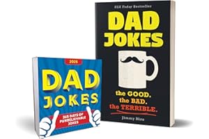 Dad Jokes 2025 Boxed Calendar and Book Gift Set: 950+ Punderful Jokes (Humor Book & Daily Calendar, White Elephant) (World's Best Dad Jokes Collection)