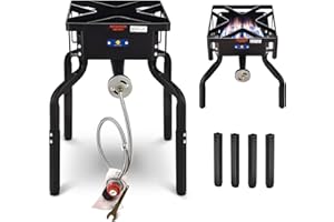 ARC ADVANCED ROYAL CHAMPION ARC 200,000BTU Propane Burner Camp Stove for Outdoor Cooking,with Removable Legs,Ideal for Woks, Skillets and Pots