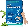 MQ 50ct Nasal Strips for Snoring Mint Scent Nose Strips for Breathing Extra Strength Snore Strips to Open Nasal Passages, Relieve Nasal Congestion