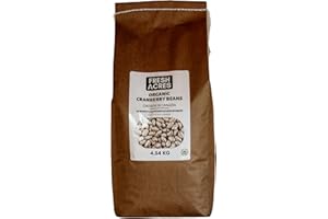 Organic Cranberry Beans (Romano Beans) Canadian Grown Bulk Dry 4.54 Kg (10 lb) Fresh Acres