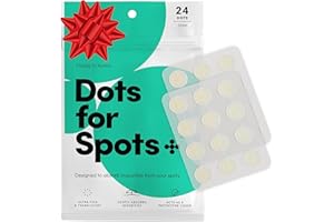 Dots for Spots Pimple Patches For Face - Stocking Stuffers - Fast Acting, Translucent Hydrocolloid Zit Patches that Unclog Pores Korean Skin Care - Vegan, Cruelty Free - (24 count)