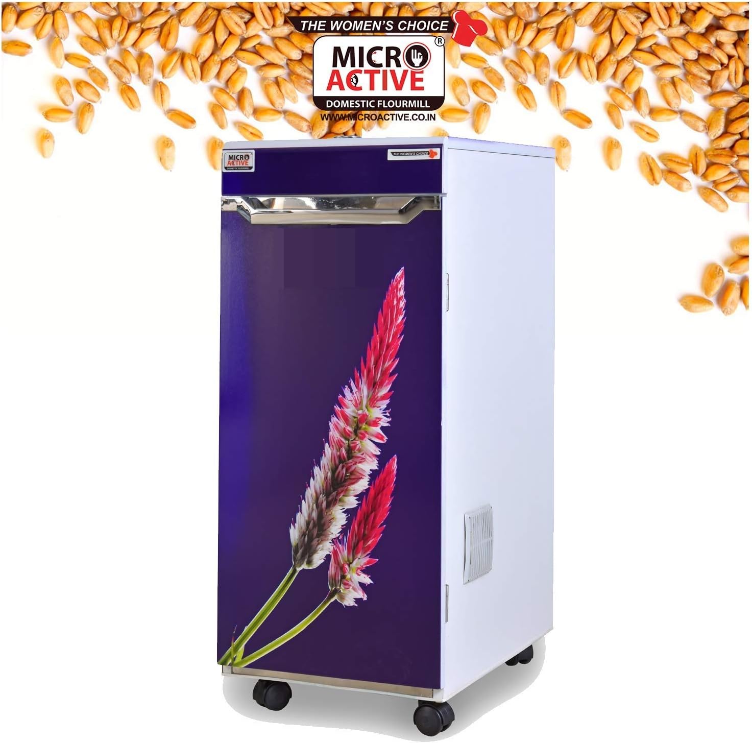 Buy Microactive Royal Fully Automatic Domestic Flour Mill ta Maker Atta Chakki Ghar Ghanti With Inside Led Light And Standard Accessories Online At Low Prices In India Amazon In