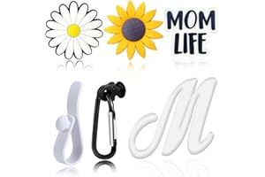 HYTYQDAFA 6pcs Letter Charms for Bogg Bag Accessories, Alphabet Lettering Bag Charms Compatible with Bogg Bag Original All Models,Insert Decorative Letter for Handbag Beach Tote Bag